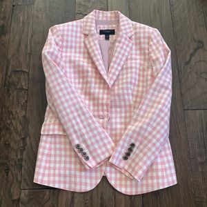 JCrew gingham blazer
